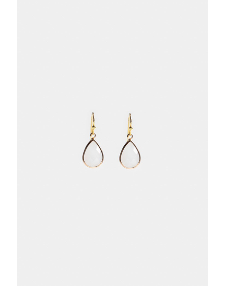 Teardrop Earrings (White)