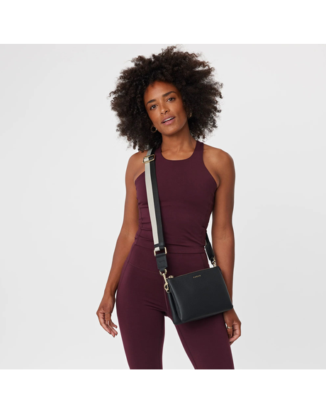 SABEN Feature Strap Webbing - Gold + Black Stripe main image 0