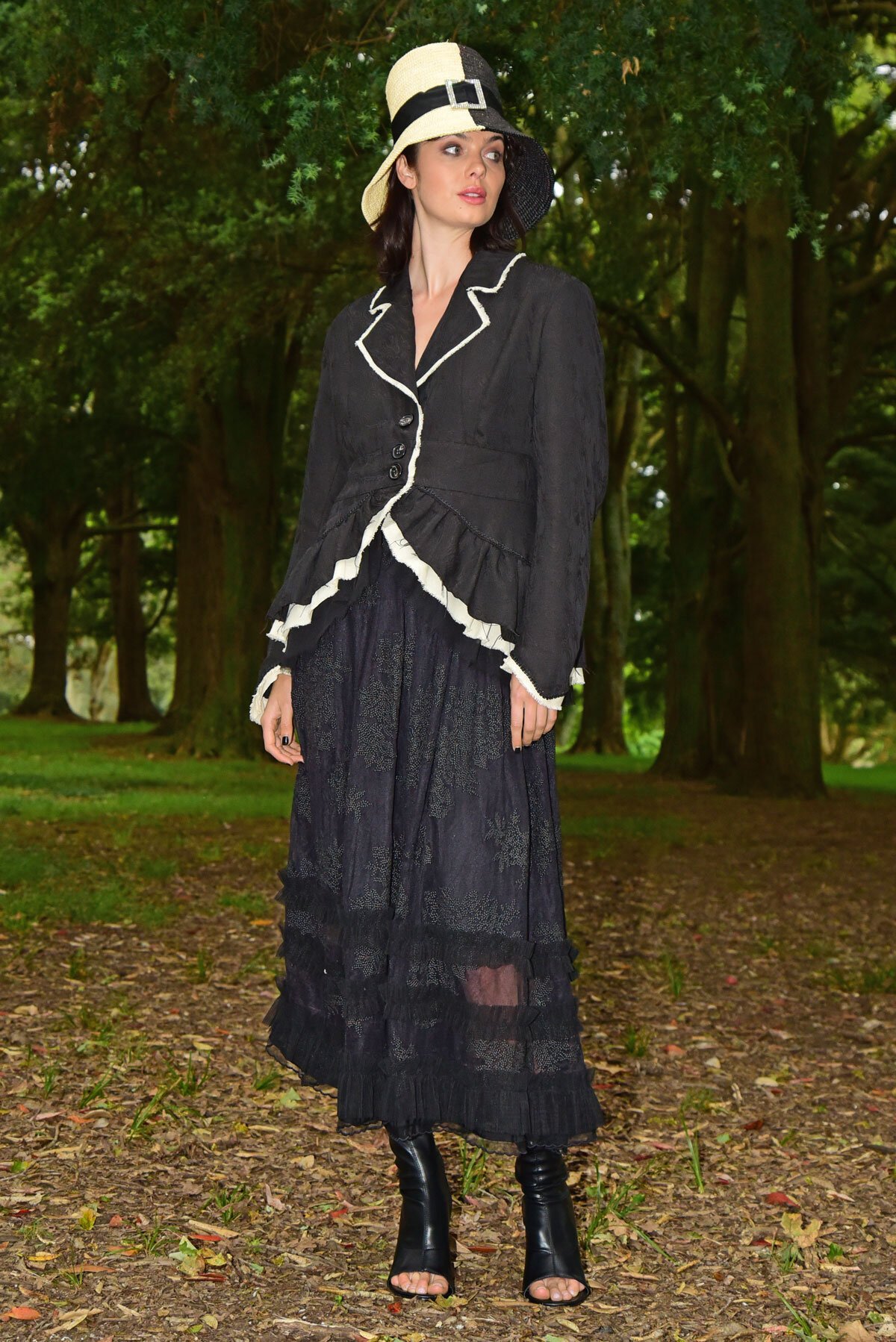 Knot Another One Skirt (Black) Skirts Just Looking Trelise Cooper