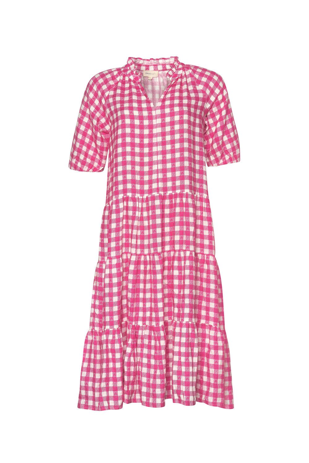 Checkers Midi Dress (Fuchsia Multi) Dresses Just Looking Madly Sweetly S23 SALES23