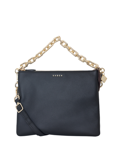 Matilda Crossbody Bag (Black+ Chunky Chain)