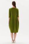 Diagonal Seam Dress (Meadow Green)