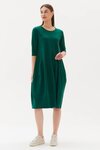 Diagonal Seam Dress (Emerald)