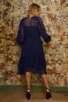 Frill At Ease Dress (Navy)