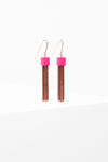 Taz Earrings (Hot Pink)