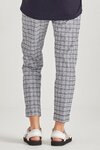 Check Cuffed Hepburn (Navy Check)