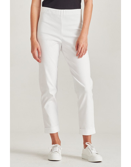 Torpedo Cuffed Hepburn (White)