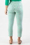 Printed Skinny Leg 7/8 Length Lightweight Pull On (Green Picnic)