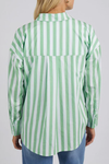 Delia Stripe Shirt (Meadow/White)