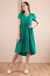 Dress - Curved Empire Line (Green)