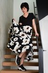 Double Trouble Dress (Black and White Floral)