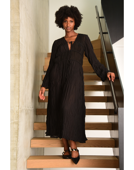 Take The Plunge Dress (Black)