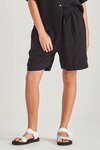 Willa Linen Shorts (Black)