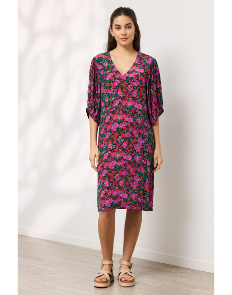 Melody Dress (Fuchsia Floral Print)