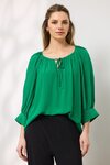 Melody Ruffle Top (Emerald)