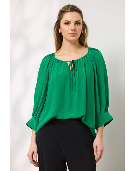 Melody Ruffle Top (Emerald)
