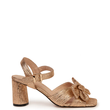 Monroe Heel (Gold Pleats)