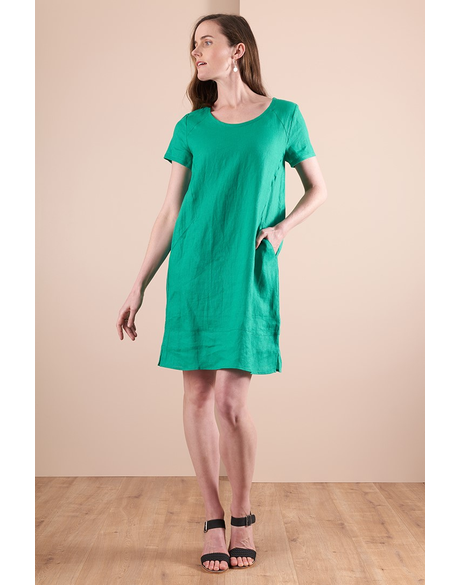 Dress - Panel Lines (Green)