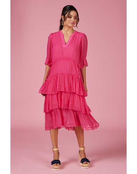 Tate Dress (Hot Pink)
