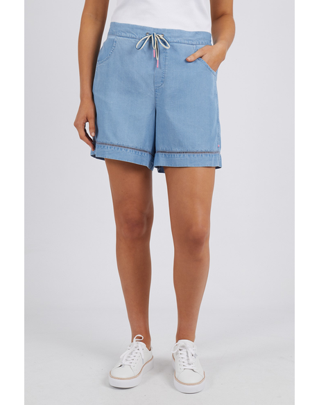 Astrid Chambray Short (Blue)