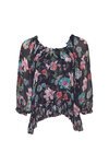 Marquise Blouse (Indigo Multi)