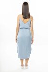 Loyal Midi Slip Dress (Blue)