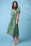 Mojito Midi Dress (Green Multi)
