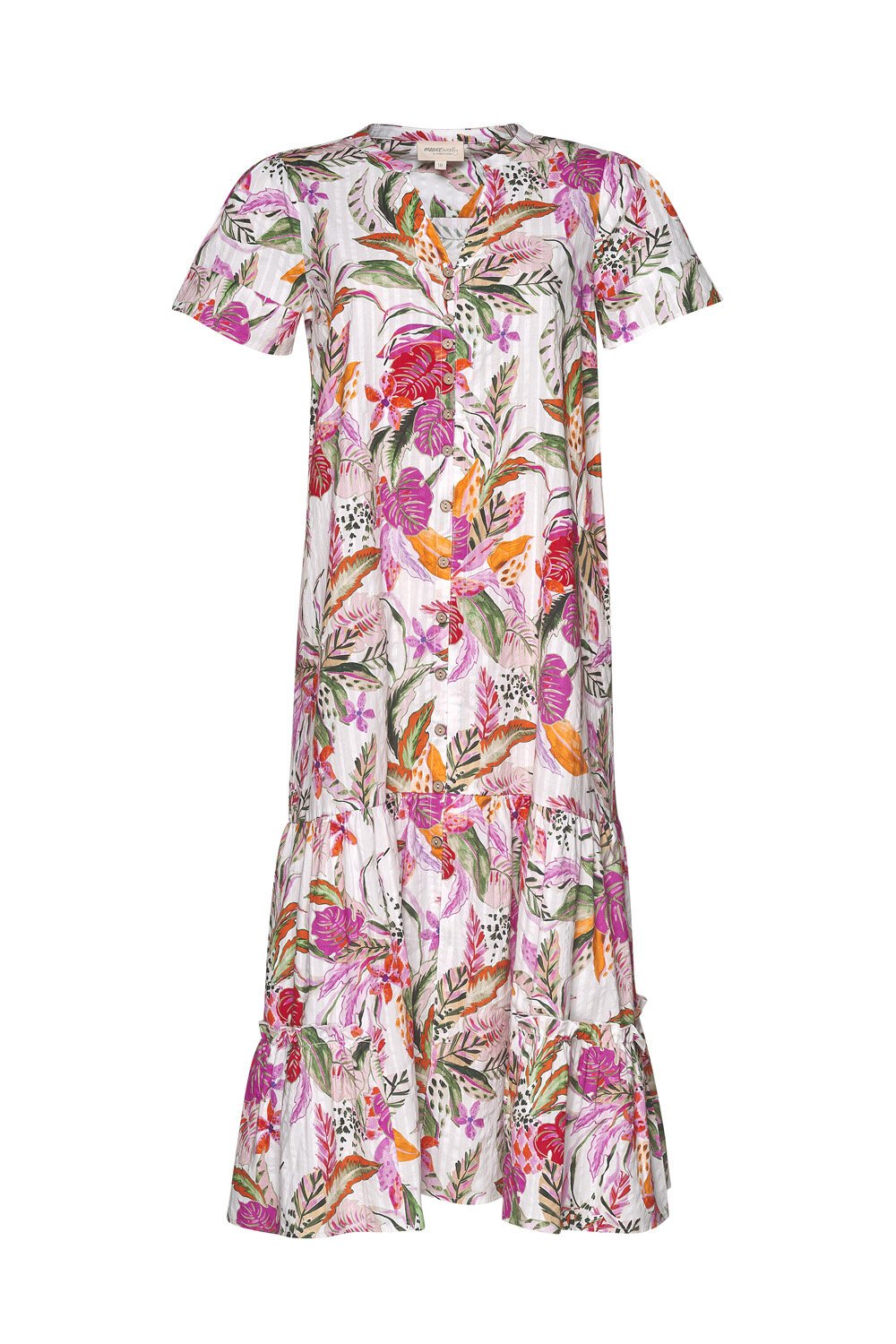 white christmas dresses Organic Club Tropicana Nightdress with Sleeves - Tights & Clothes In Sizes  4-38 main image 1