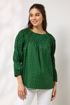 Juno Shirred Top (Geo Print)
