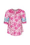 Etched Blouse (Fuchsia Multi)