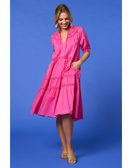 Matisse Dress (Fuchsia)