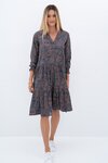 Milos Elysian Dress (Tan Print)