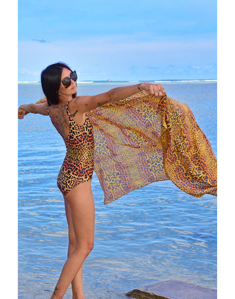 Under Cover Beach Wrap (Leopard)