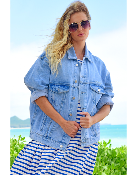 Oversized Made Jacket (Blue)