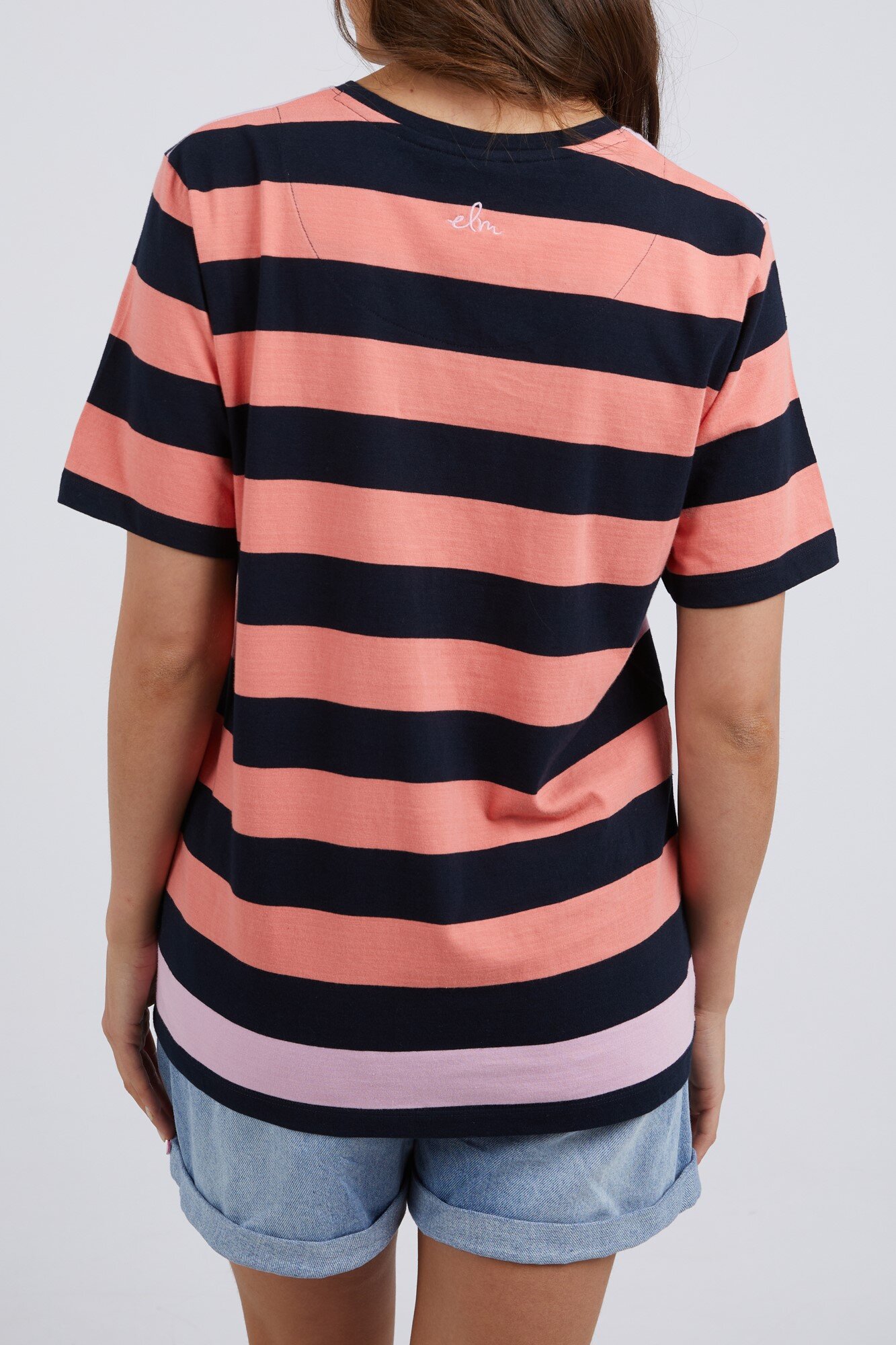 Ella green stripe tee SS26