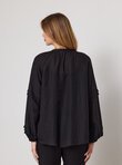 Meline Pintuck Shirt (Black)