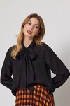 Meline Tie Shirt (Black)