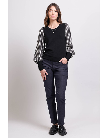 Sweater - Contrast Sleeve