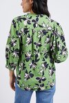 Idyll Floral Shirt (Jungle Green Floral Print)