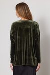 Manon Splice Top (Olive/Pink Print)