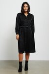 Eva Shirt Dress (Black Jacquard)