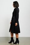 Eva Shirt Dress (Black Jacquard)