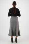 Mid Length Fluted Skirt