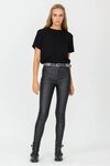 High Rise Leather Look Pant