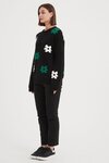 Flower Contrast Knit