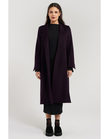 Addison Coat (Dark Purple)