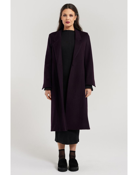 Addison Coat (Dark Purple)