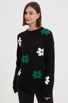 Flower Contrast Knit