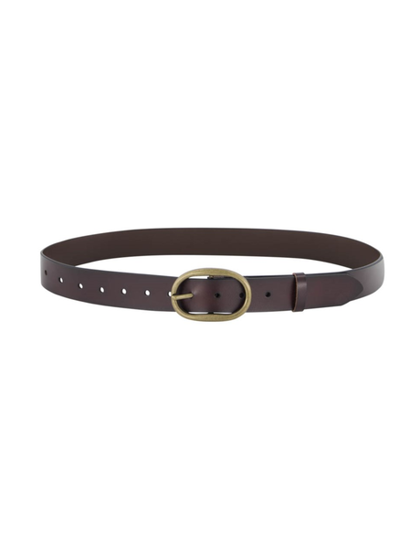 Willow Leather Belt (Mahogany)