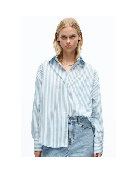 Sloane Shirt (Blue Fog Stripe)